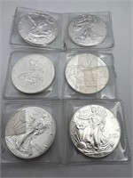 6-2016 American eagle silver dollars