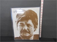 AUTOGRAPHED CHARLES BRONSON PHOTO CARD