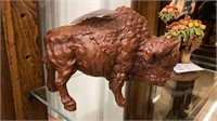 Buffalo figurine red mill mfg USA