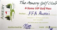 Amery Golf Club 4-Some VIP Golf Pass