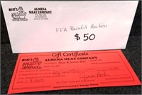 Almena Meat Co. $50 Gift Certificate