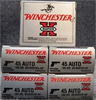 (100) Rounds .45 AUTO Winchester Ammunition