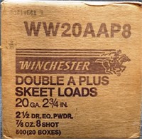 (500) Rounds 20ga. Winchester Shotgun Shells