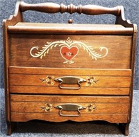 Vintage Sewing Box / Chest / Cabinet with Drawers