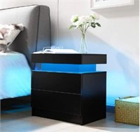 i-aplus Bedside Table with 2 Drawers,