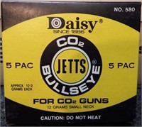 (60) Vintage Daisy CO2 Jetts No. 580 Cartridges