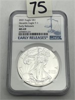 2021 American eagle silver dollar