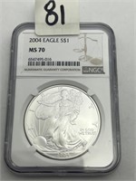 2004 American eagle silver dollar