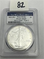2021-w American eagle silver dollar