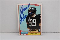 1981 TOPPS JACK HAM #235 SIGNED AUTO