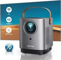 TOPTRO Mini Projector,5G WiFi Bluetooth Projector