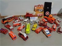 Lg Lot of Matchbox/Hot Wheels Fire/Rescue Vehicles