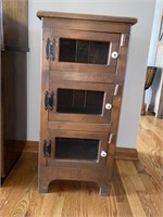 Solid Wood Country Storage Accent Cabinet