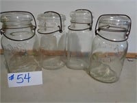 4 Quart Jars- Glass Lids (Atlas & Ball)