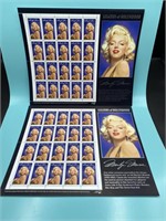 2 Sheets 1992 Marilyn Monroe Sheet of Stamps