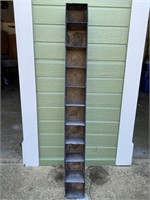 6"x58" Metal Sectioned Storage Unit