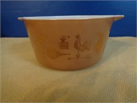 Vintage Pyrex Ovenware Bowl w/Country Design