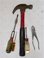 Hammer, Screw Drivers and Pliers