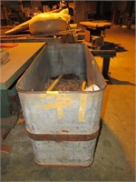 Metal Bin & Contents of Nuts & Bolts