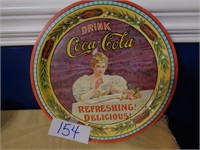 1974 Vintage Round Coca Cola Tray