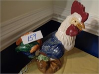 Lg Ceramic Rooster 18in x 12in