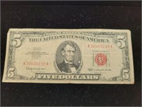 1963  $5.00 Red Note