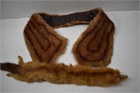 Mink Collar & Mink Pelt with Feet and Tail