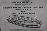 Sevylor Hunter Inflatable 2 Seat Boat, Oars, Pump