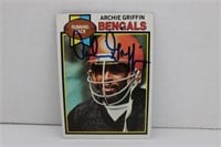 1979 TOPPS ARCHIE GRIFFIN #184 SIGNED AUTO