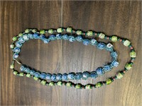 Handcrafted glass bead necklaces