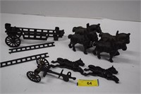 Cast Iron Horses. Wagons & Ladders