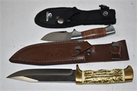 Two Mossy Oak Knives with Sheaths