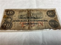 1800 $10 Bill from South Carolina St.Bank