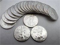 20 2016 American silver eagle dollars