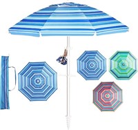 Aoxun Beach Umbrella, 7ft Umbrella