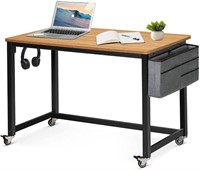 AHB 39" Rolling Computer Desk
