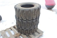 (3) Pro Puller 12-16.5 Skid Steer Tires