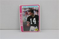 1978 TOPPS KEN ANDERSON #205 SIGNED AUTO