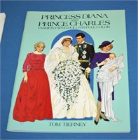 PRINCE CHARLES & LADY DIANA PAPER DOLL BOOK