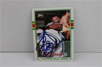 1989 TOPPS ERIC DICKERSON #206 SIGNED AUTO