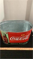 Coca Cola metal storage bin