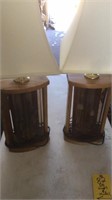 2-WOOD WITH ACCENT TABLE LAMPS EXTRA SHADES