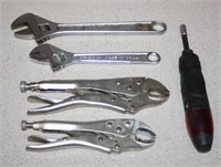 MULTI BIT SCREWDRIVER SET, VISE GRIPS & WRENCHES