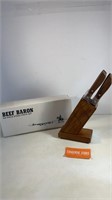 NEW Beef Baron Knife Set