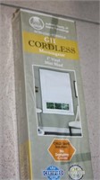 NEW CORDLESS BLIND - 35"WX64"L - PEARL WHITE