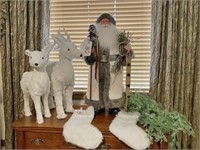 Santa, 2 Reindeer, Other Decor