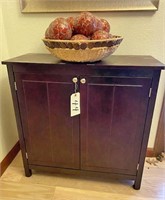 Cabinet w/Basket Decor