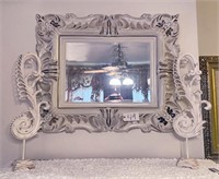 Wall Mirror & 2 Decorative Pieces