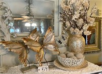 Butterflies, Decorative Vase, Bowl, Platter