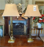 Pair Table Lamps 38"